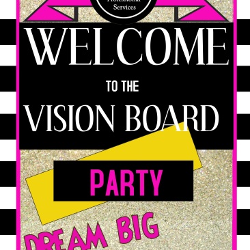 Vision Board Party Poster